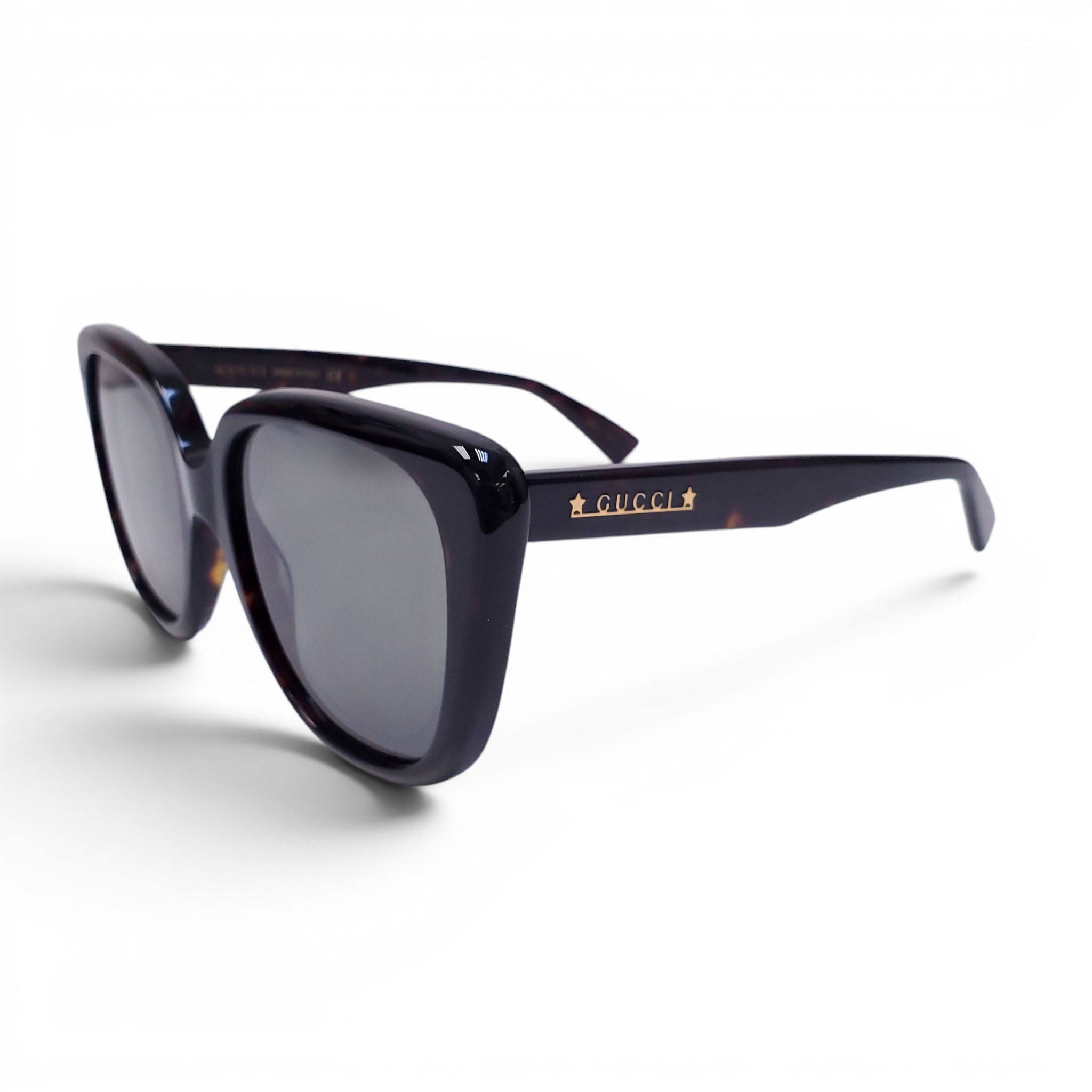 GUCCI DARK TORTOISE LARGE SUNGLASSES