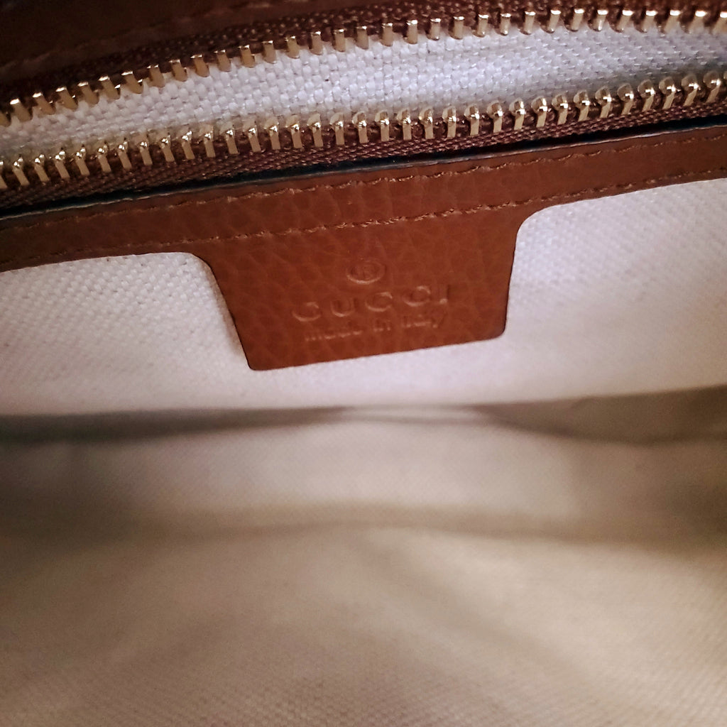 GUCCI DENIM JACKIE SMALL SHOULDER BAG