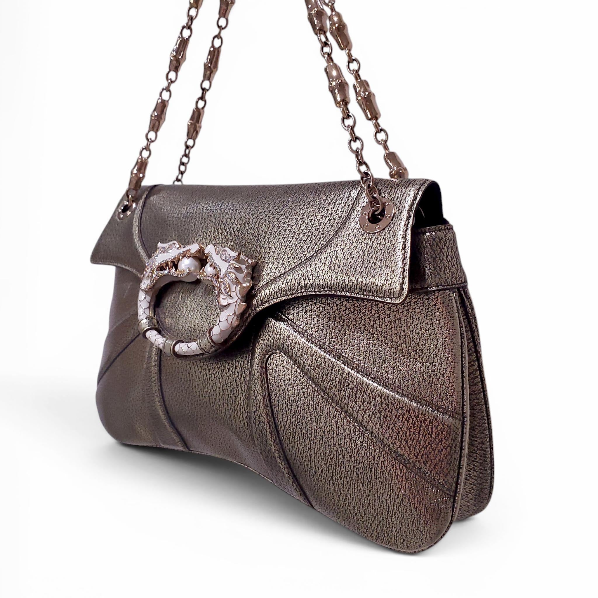 GUCCI DRAGON PEARL SHOULDER BAG