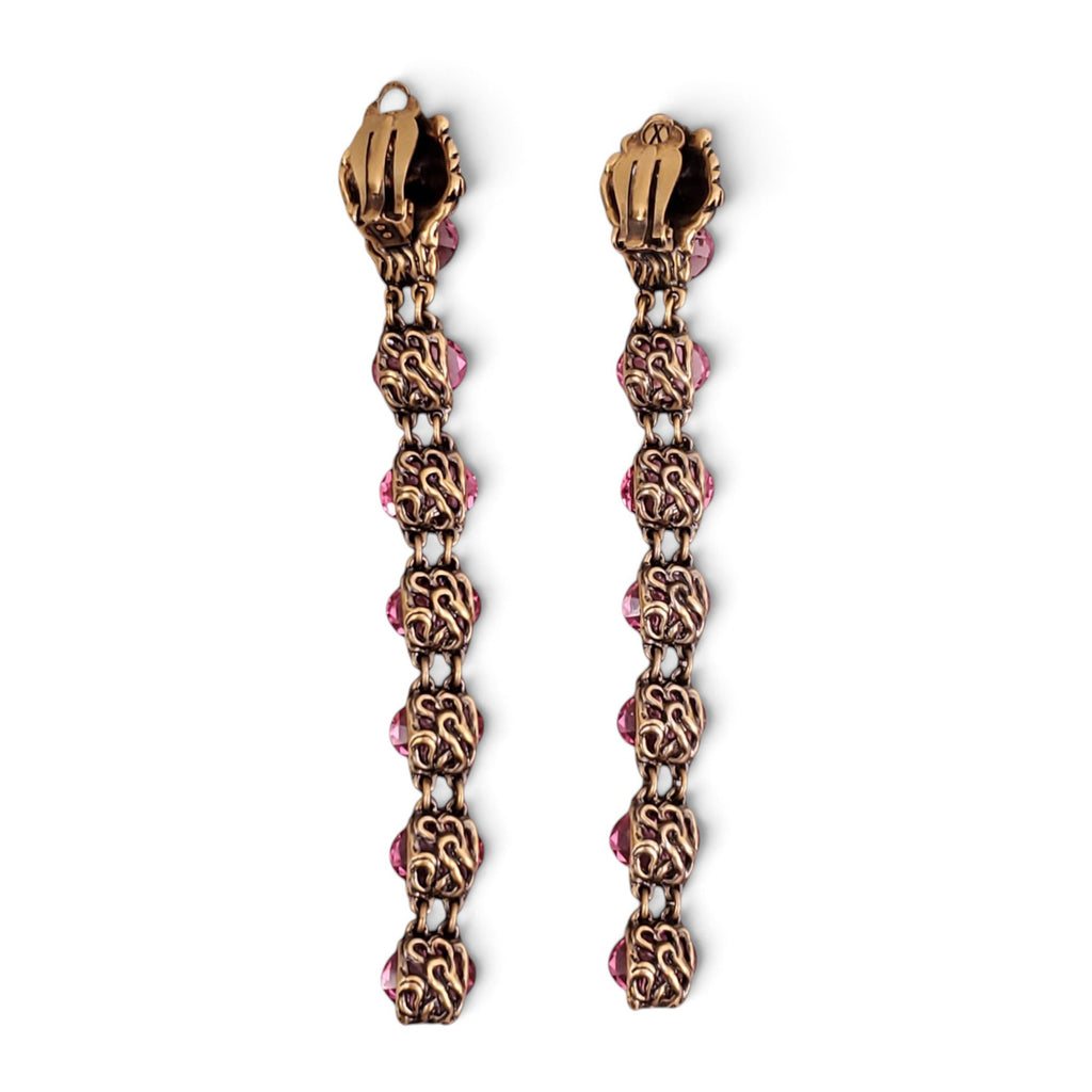 GUCCI DROPPED TIGER EARRINGS