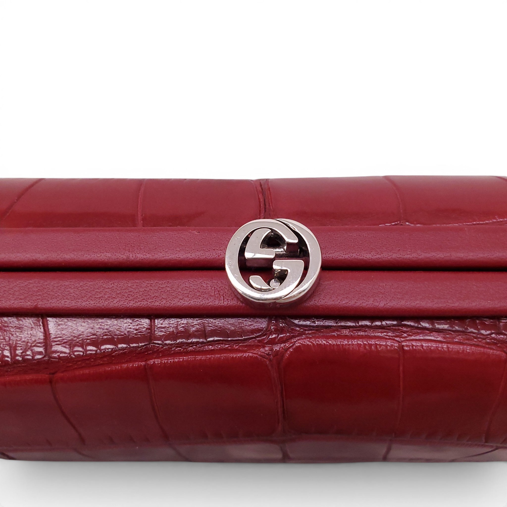 GUCCI EXOTIC RED CLUTCH