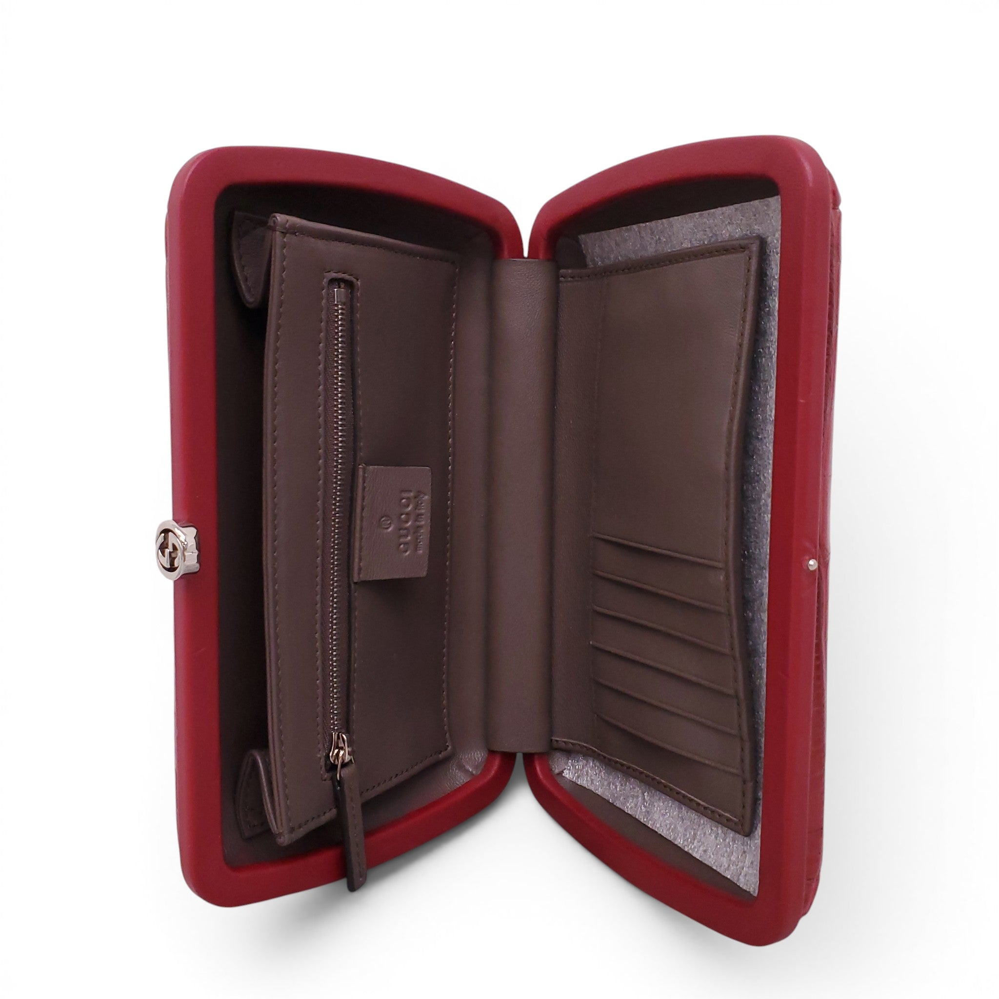 GUCCI EXOTIC RED CLUTCH