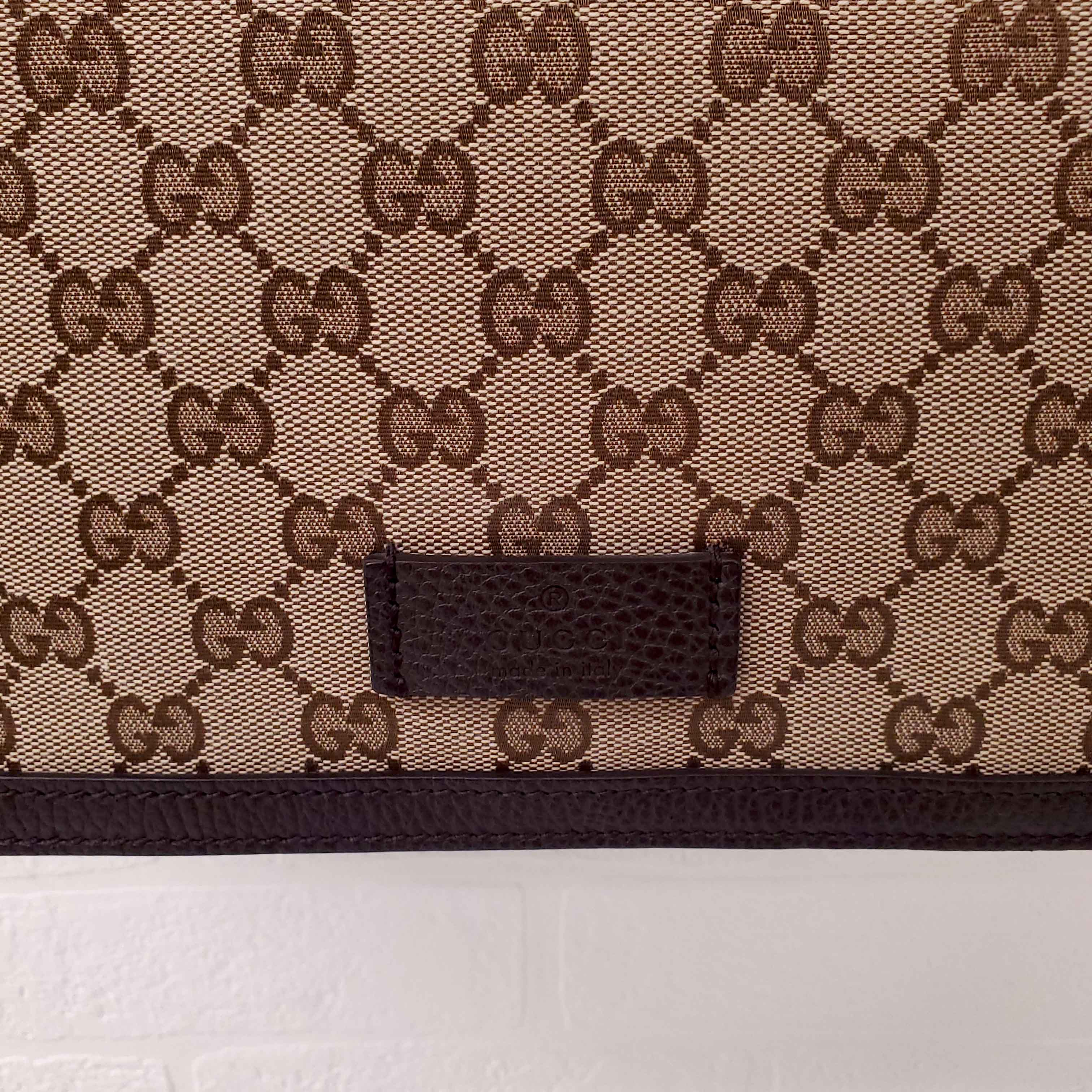 GUCCI GG CANVAS LARGE CROSSBODY BAG