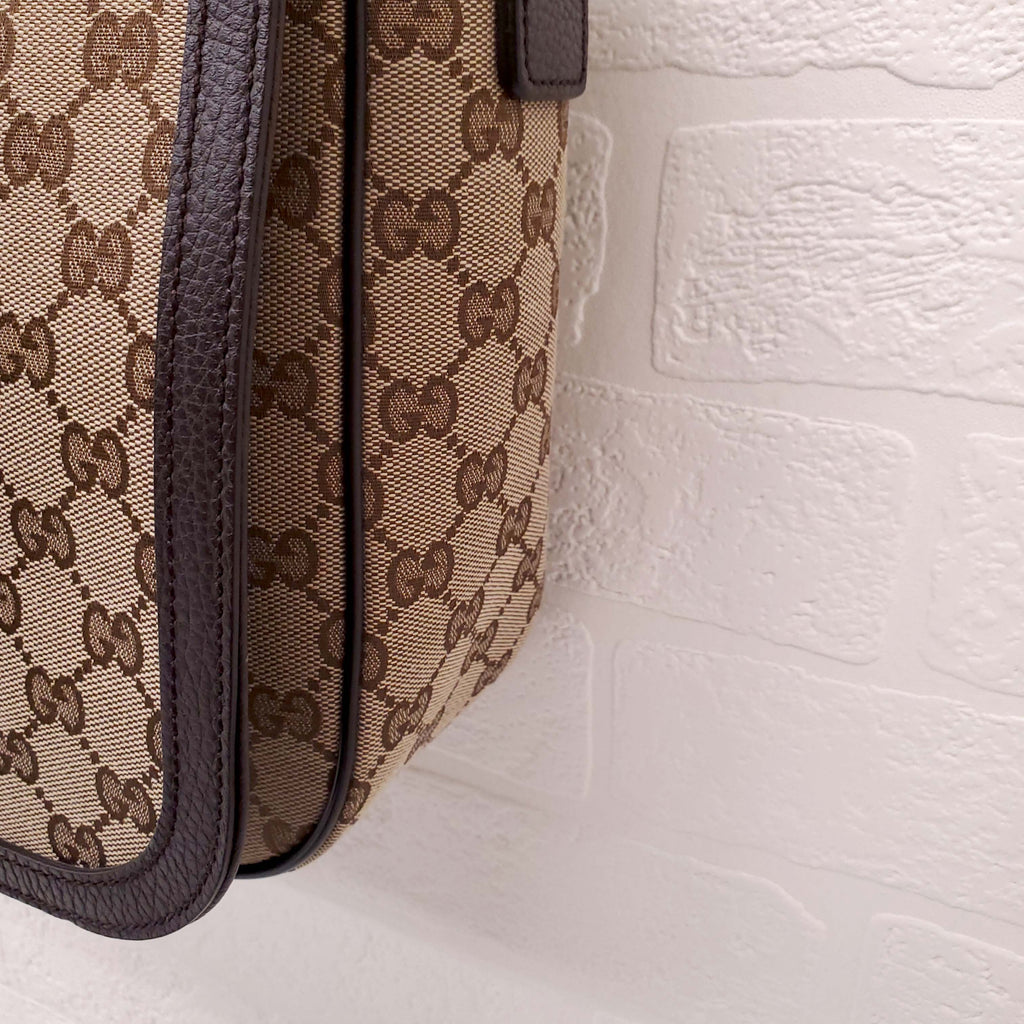 GUCCI GG CANVAS LARGE CROSSBODY BAG