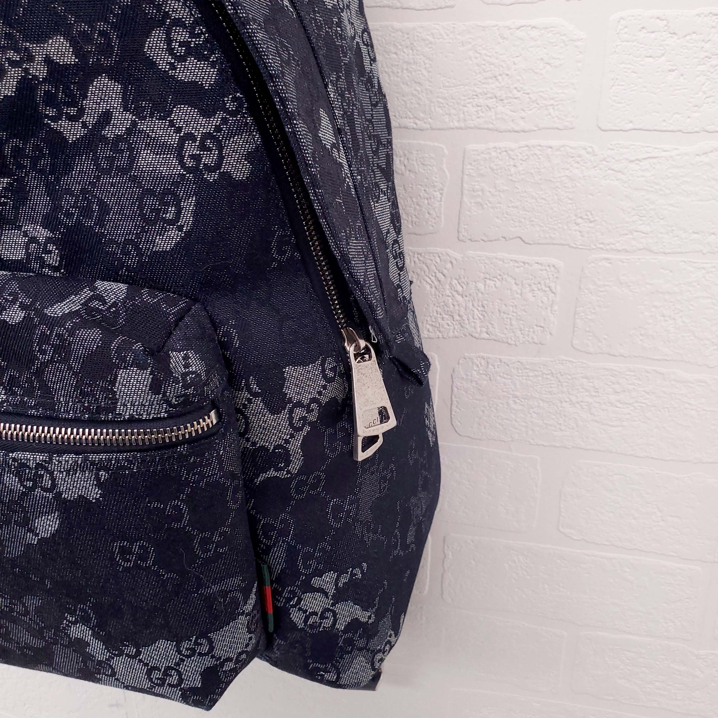 GUCCI GG NAVY BACKPACK