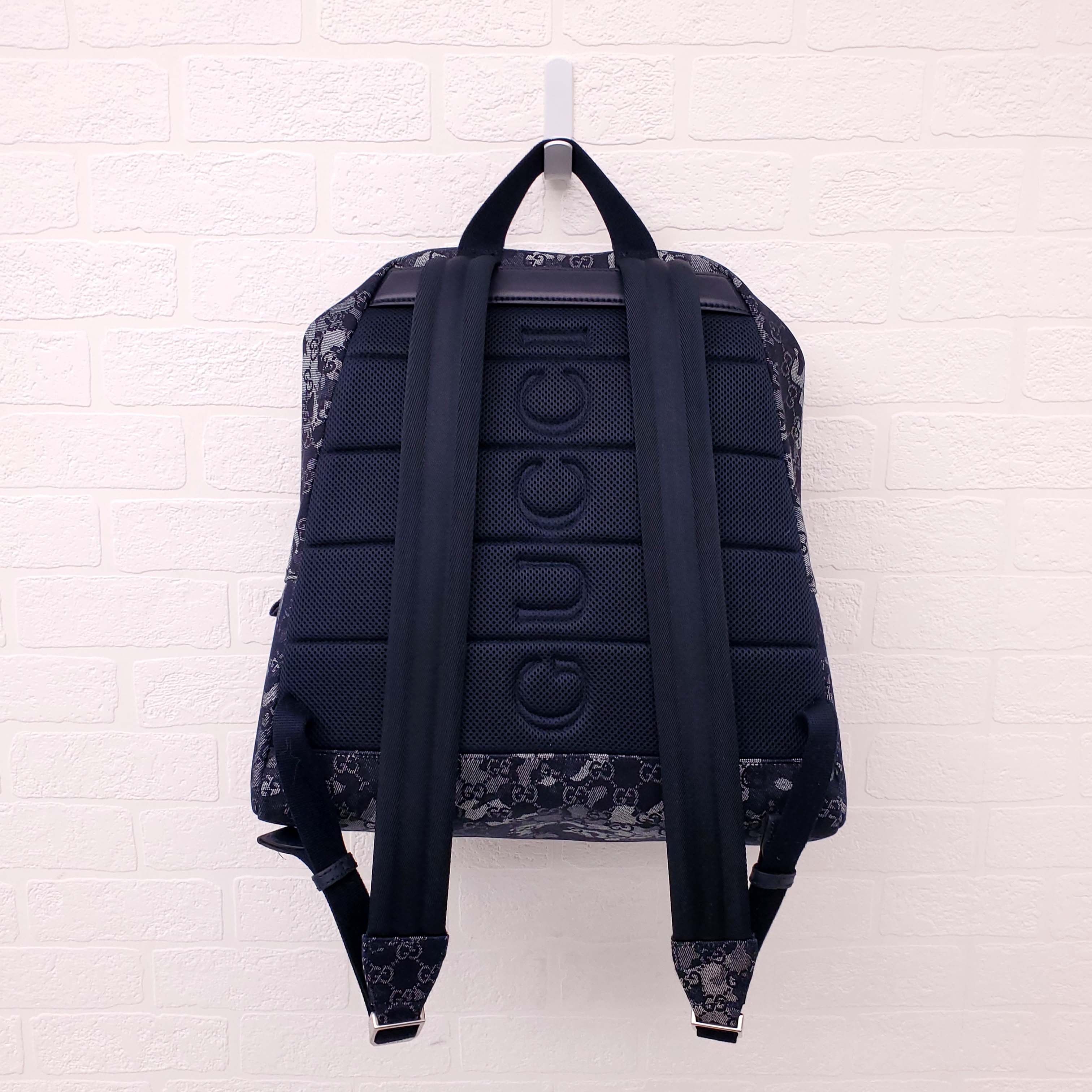 GUCCI GG NAVY BACKPACK