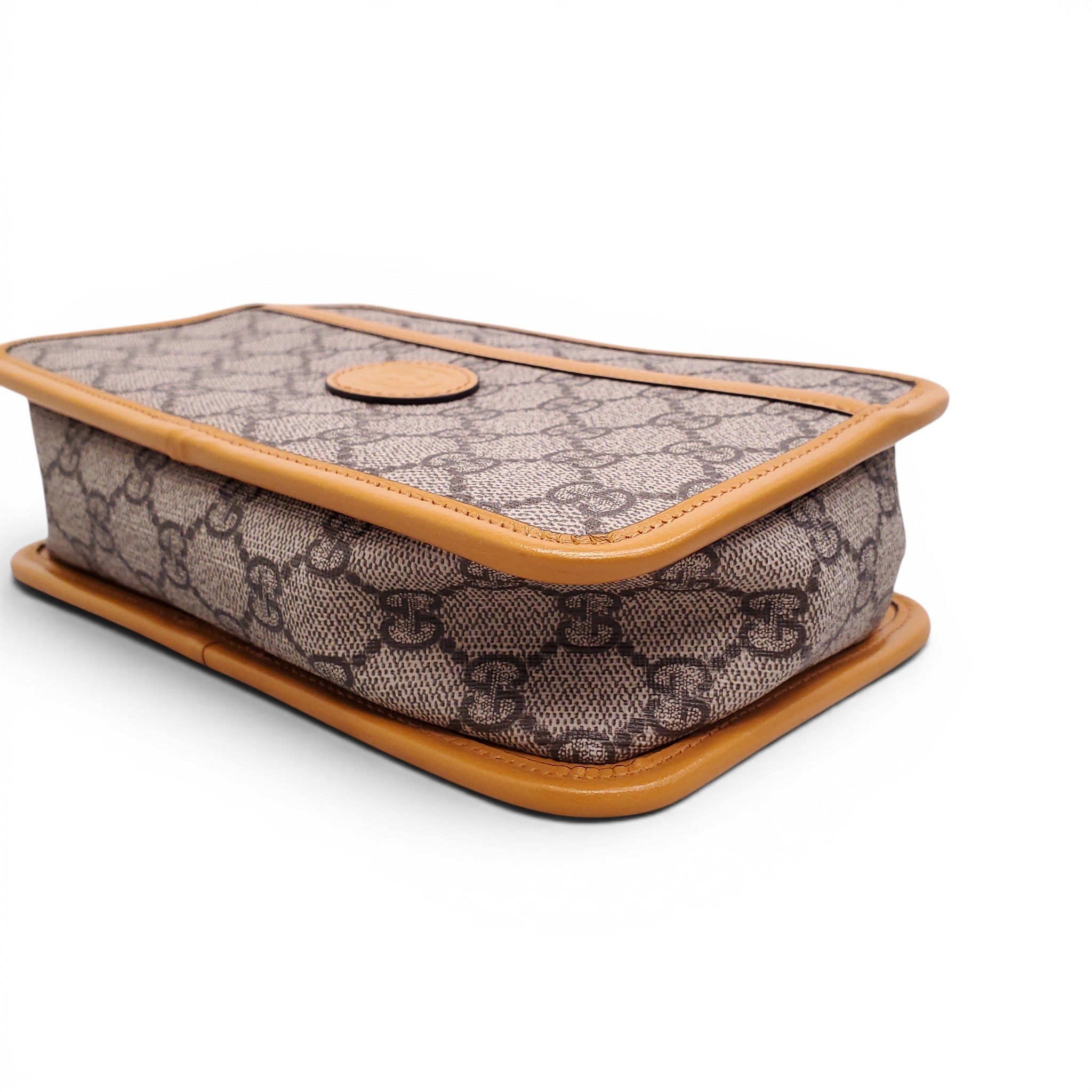 GUCCI GG SUPREME MONOGRAM CALFSKIN LEATHER TRAVEL POUCH – Rewind