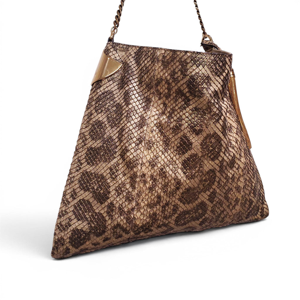GUCCI GOLD ANACONDA 1970'S BAG