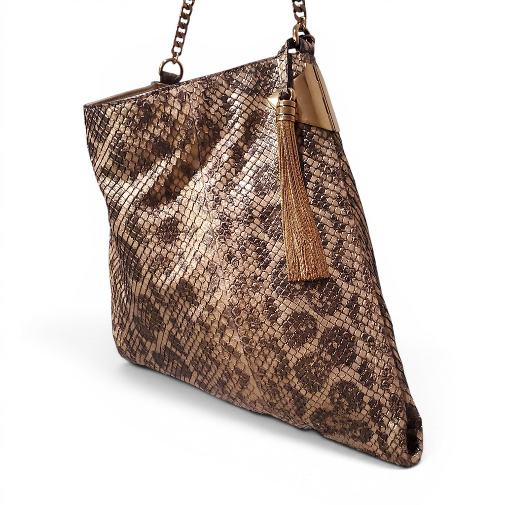GUCCI GOLD ANACONDA 1970'S BAG