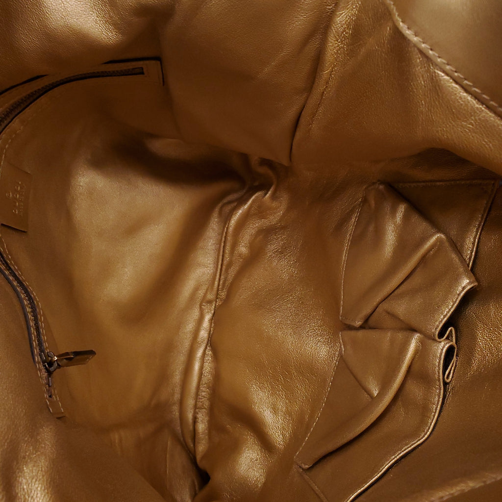 GUCCI GOLD ANACONDA 1970'S BAG