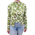 GUCCI GREEN FLORAL CARDIGAN SET - SIZE XS