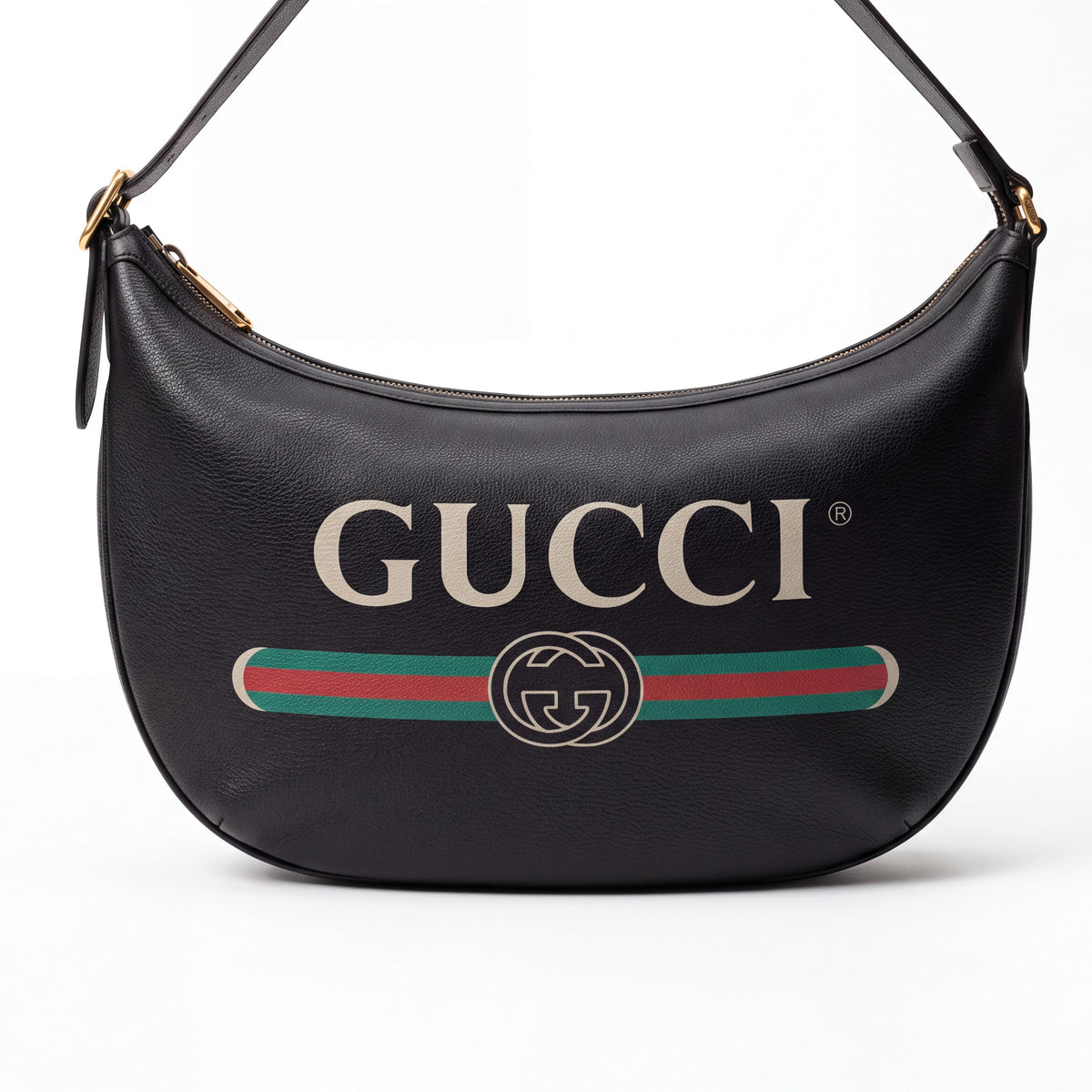 GUCCI HALF MOON LOGO BAG