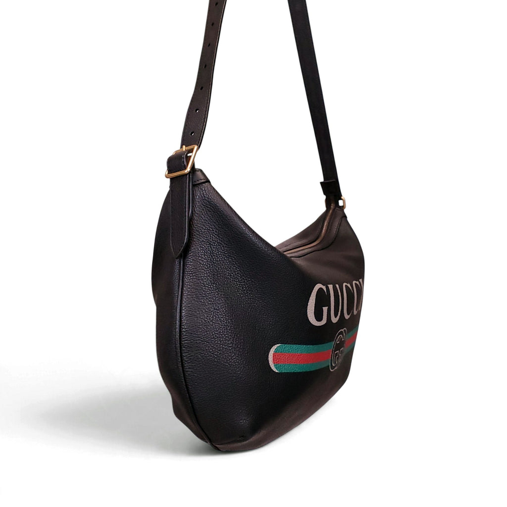 GUCCI HALF MOON LOGO BAG