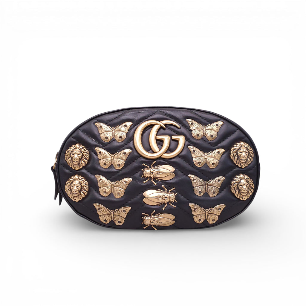 GUCCI MARMONT INSECT STUDS BELT BAG