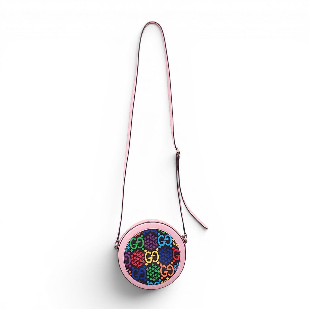 GUCCI MULTI-COLOURED ROUND LOGO BAG