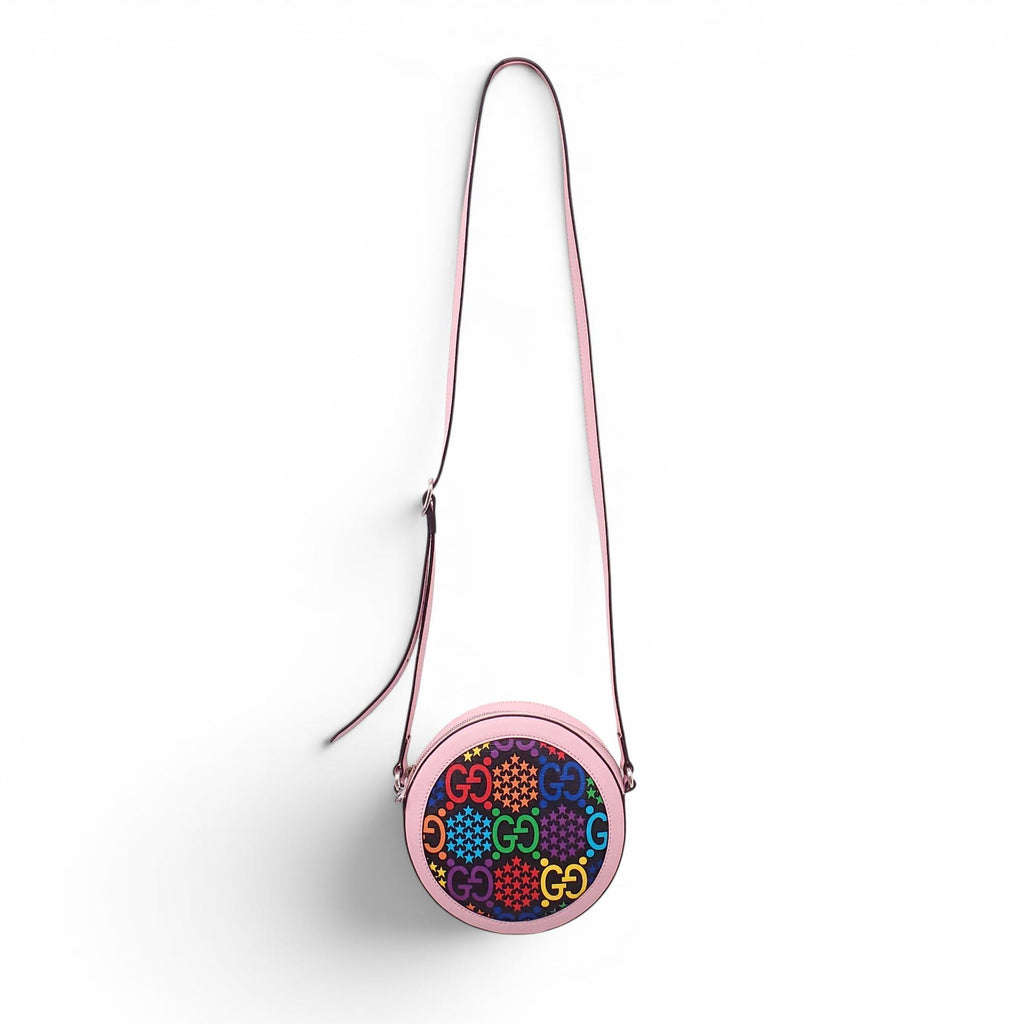 GUCCI MULTI-COLOURED ROUND LOGO BAG