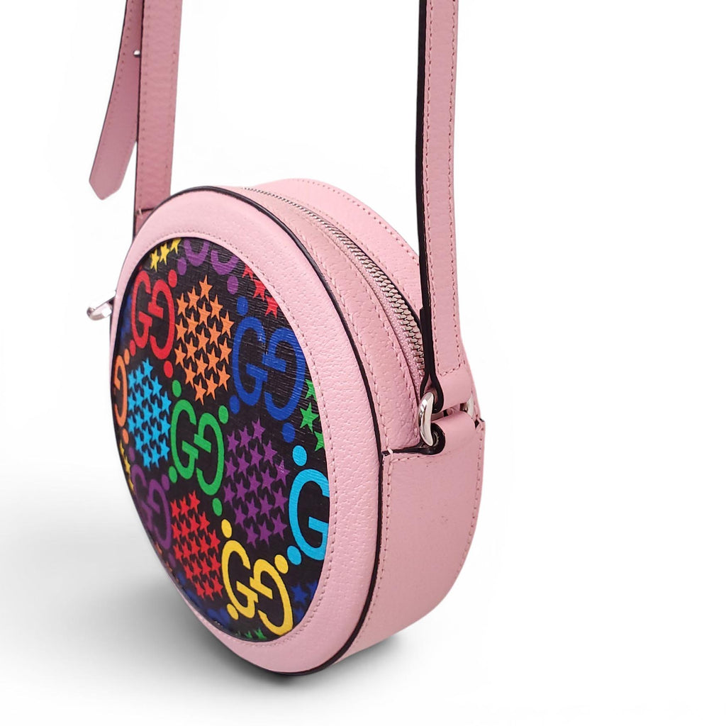 GUCCI MULTI-COLOURED ROUND LOGO BAG