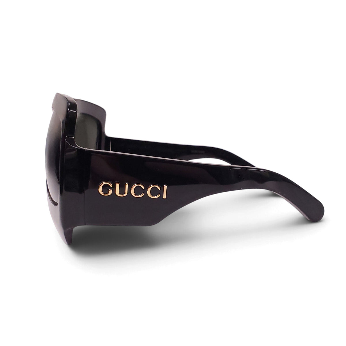 GUCCI BLACK SQUARE OVERSIZED SUNGLASSES