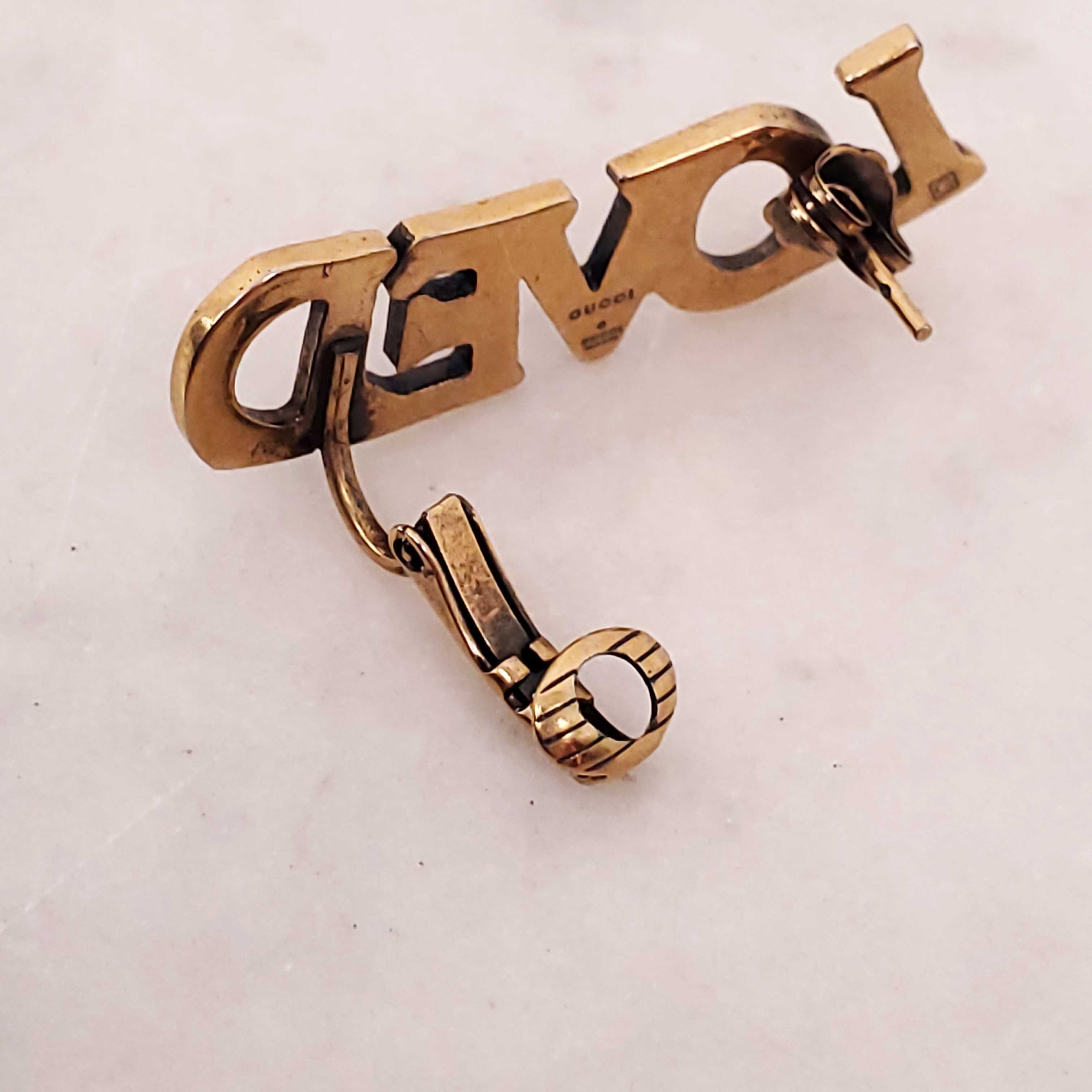 GUCCI PEARL 'LOVED' EAR CUFF