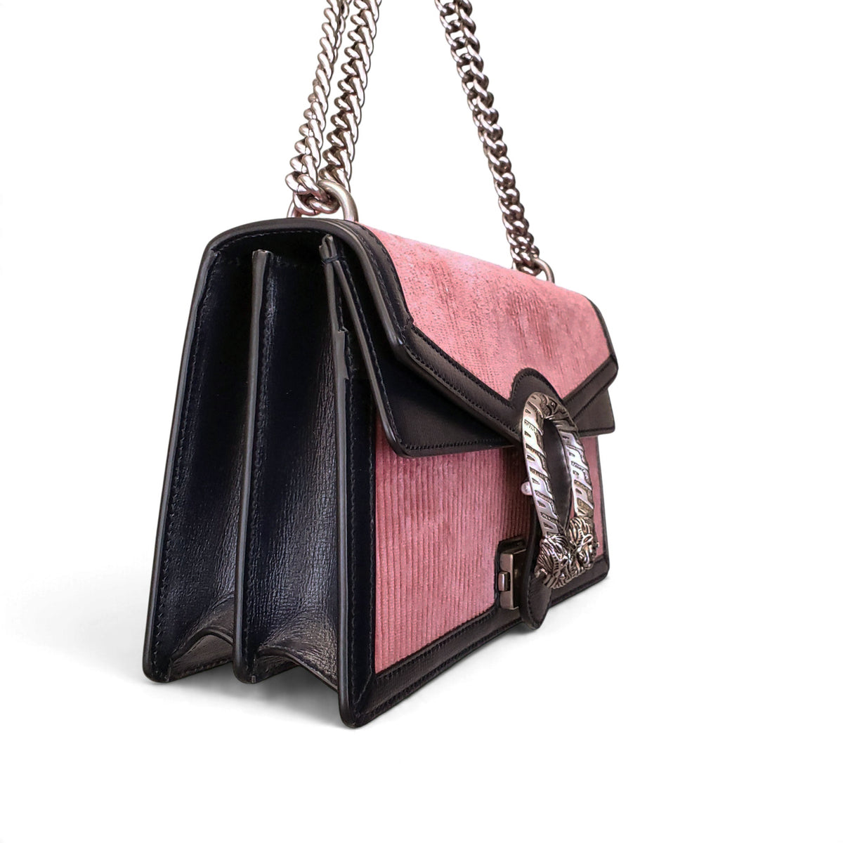 GUCCI PINK CORDUROY DIONYSUS BAG