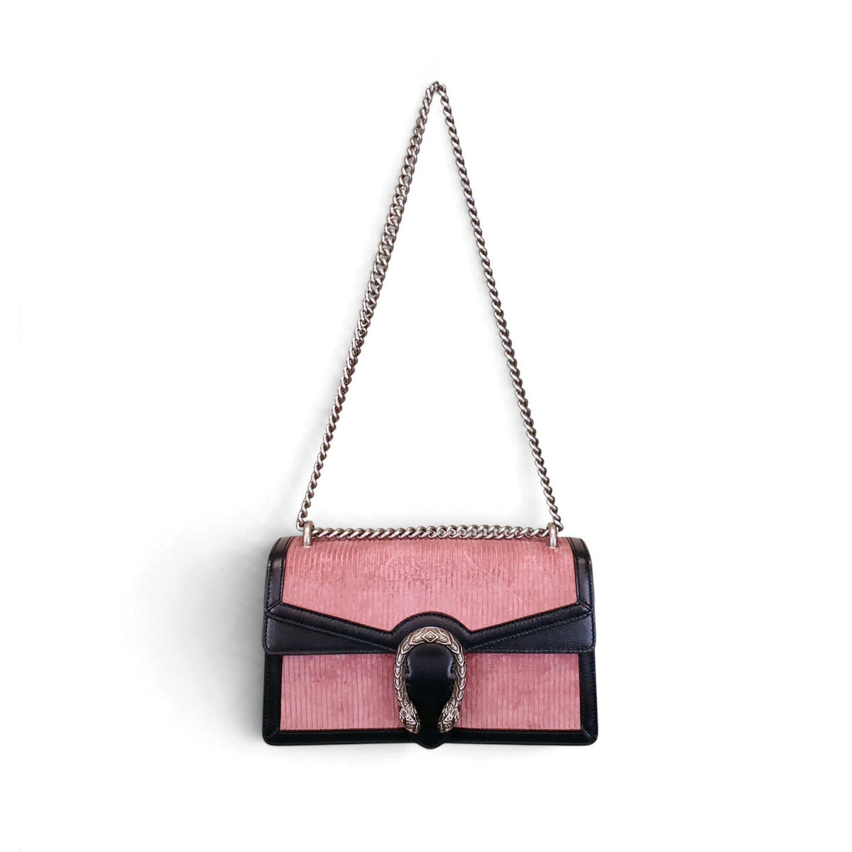 GUCCI PINK CORDUROY DIONYSUS BAG