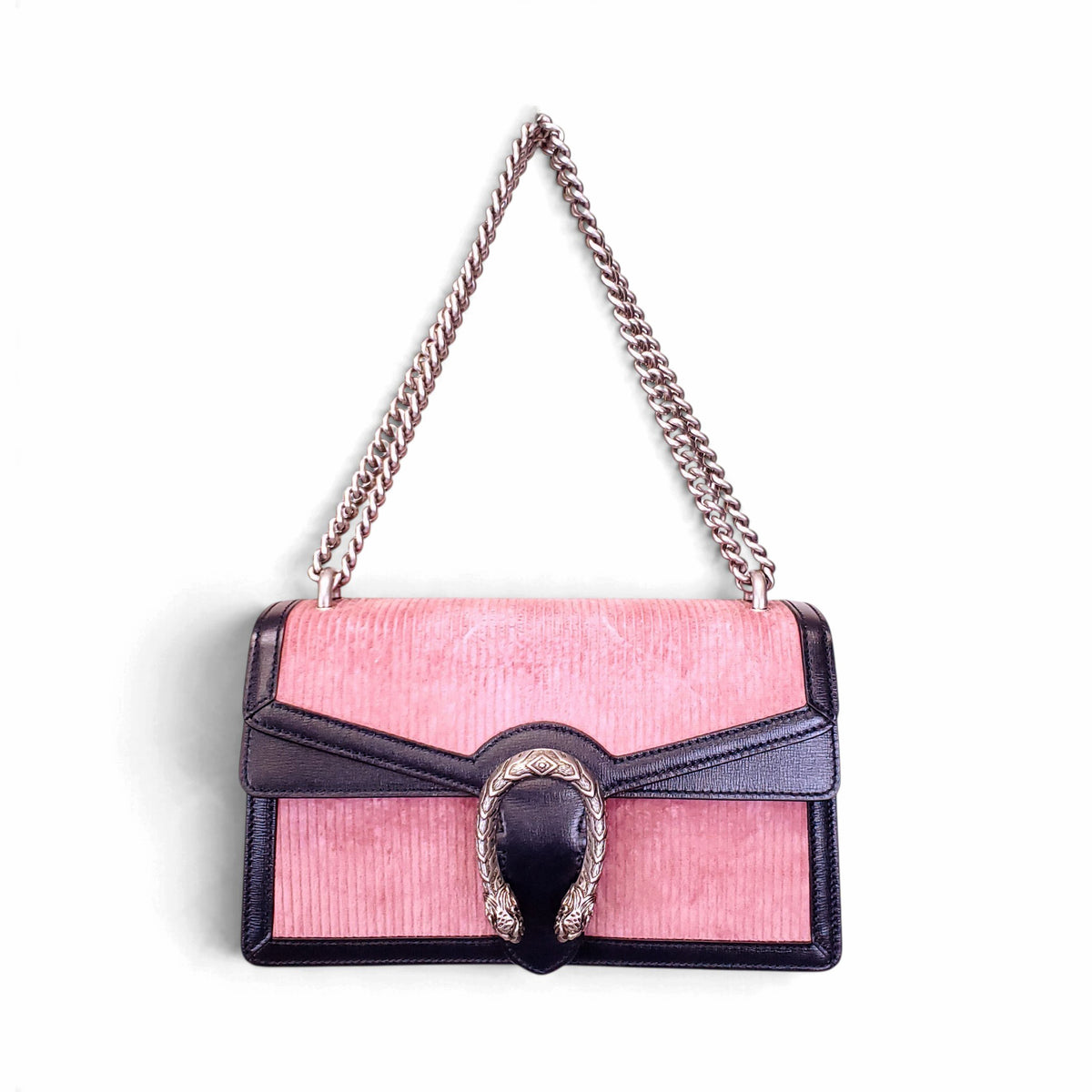 GUCCI PINK CORDUROY DIONYSUS BAG