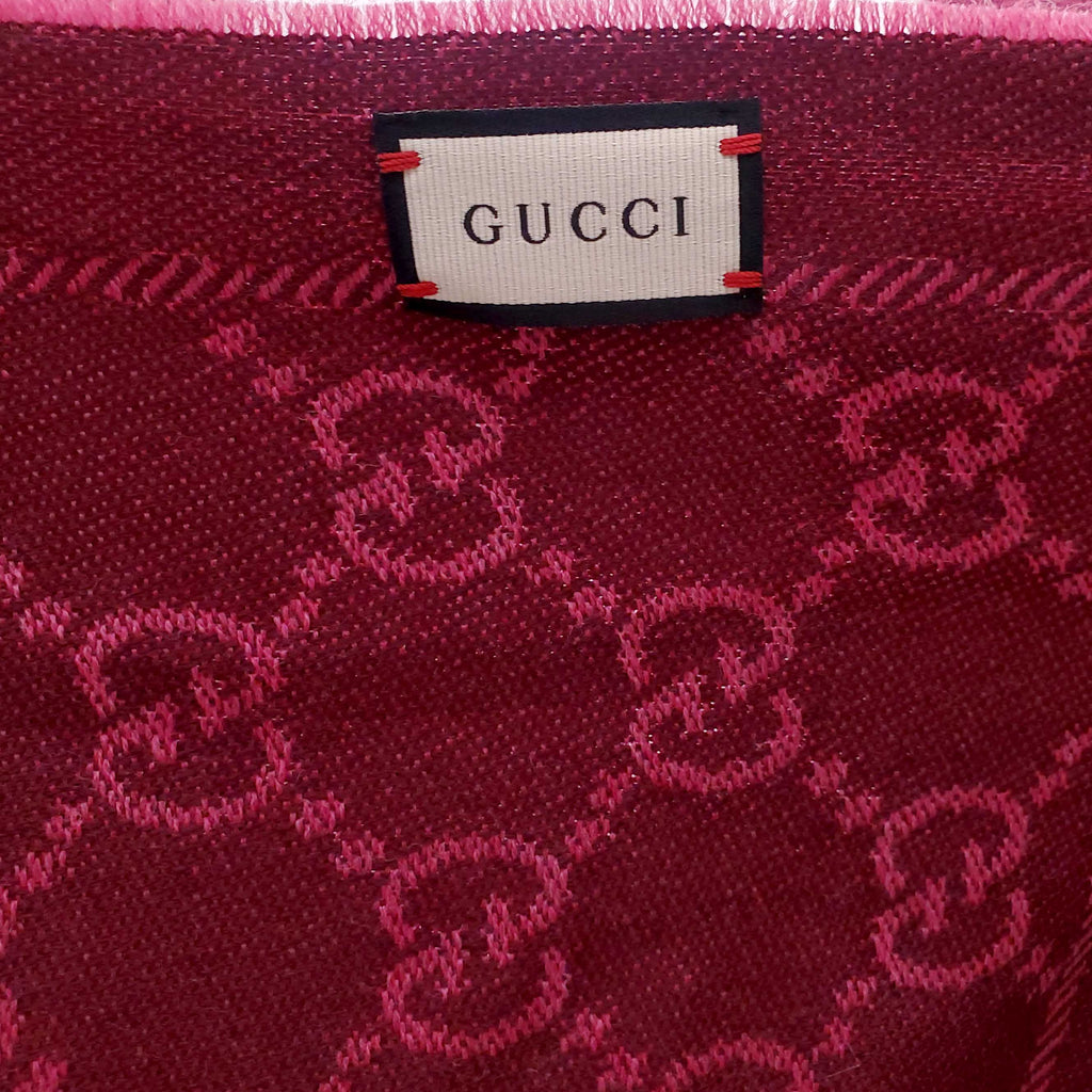 GUCCI PINK GG SCARF