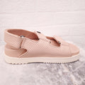 GUCCI PINK PERFORATED DAD SANDALS - SIZE 35
