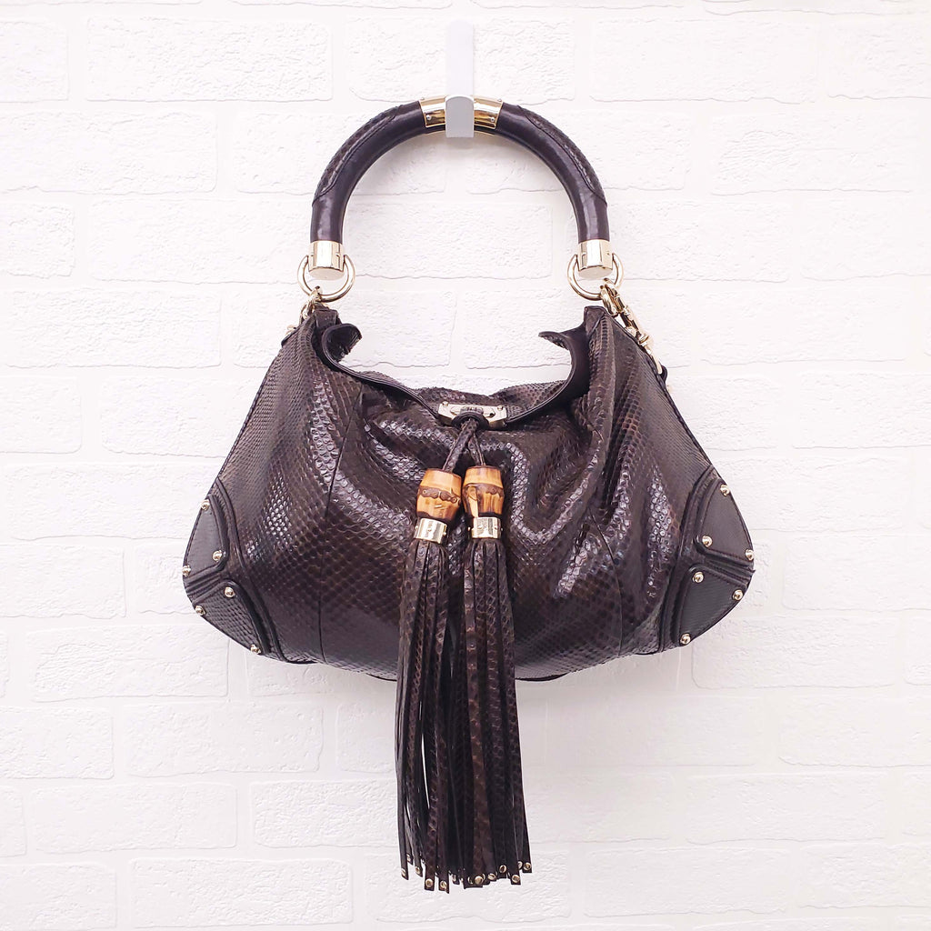 GUCCI PYTHON INDY BAG