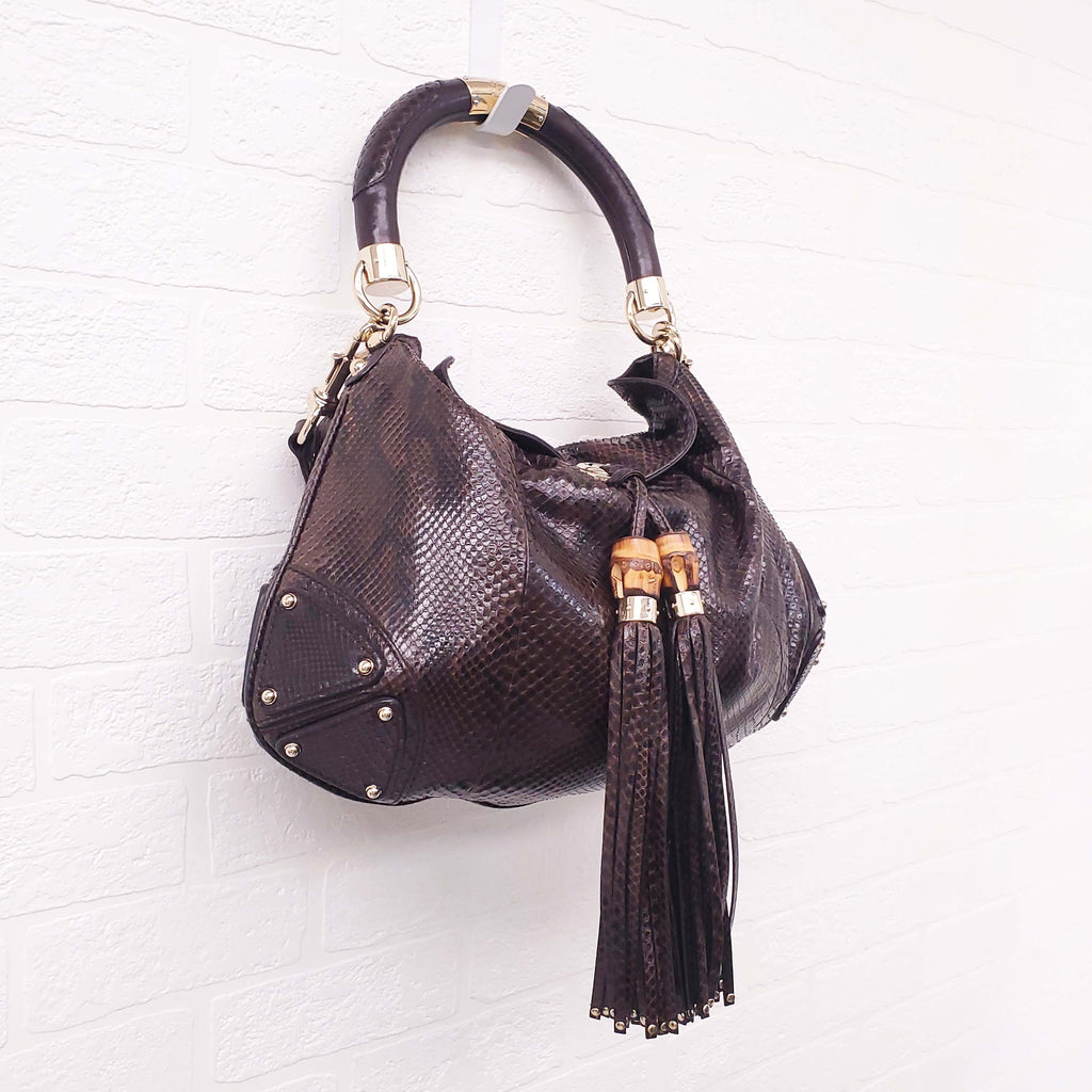 GUCCI PYTHON INDY BAG