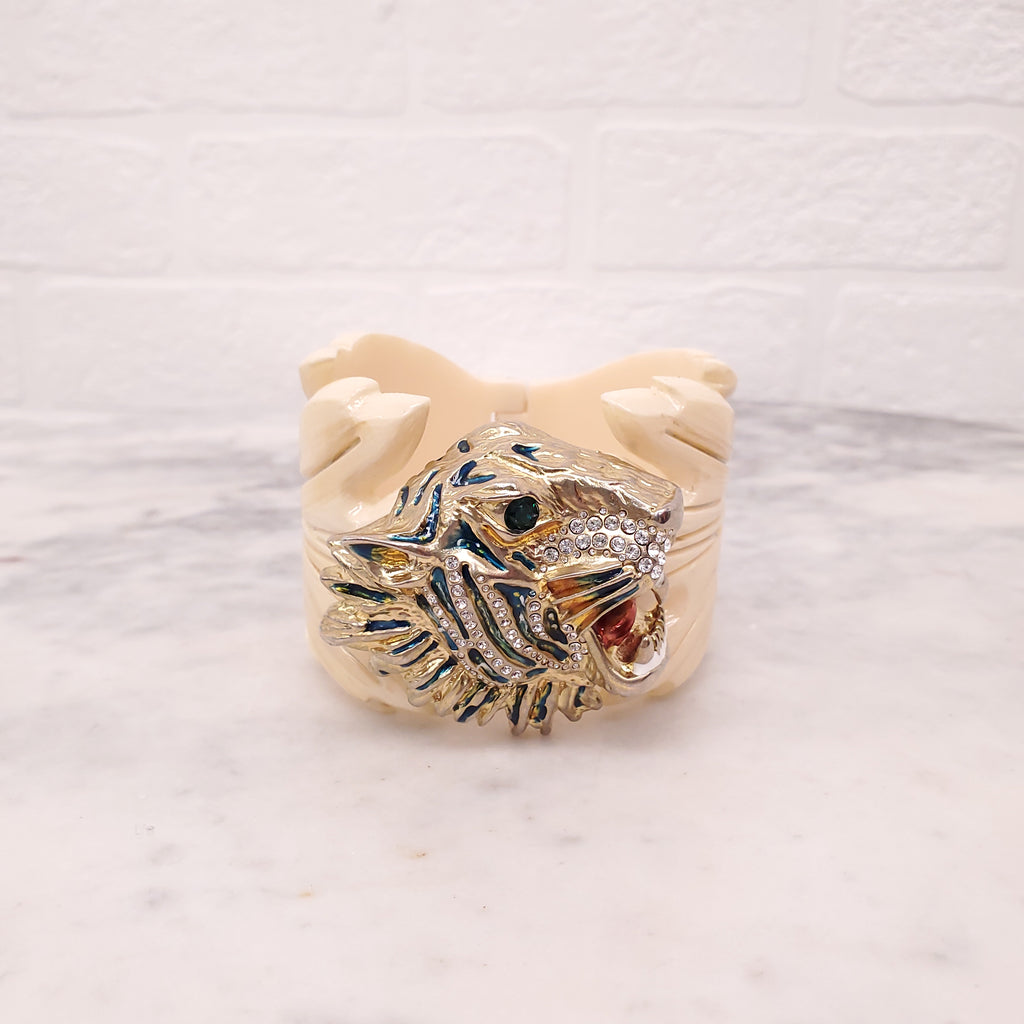 GUCCI RESIN TIGER CUFF