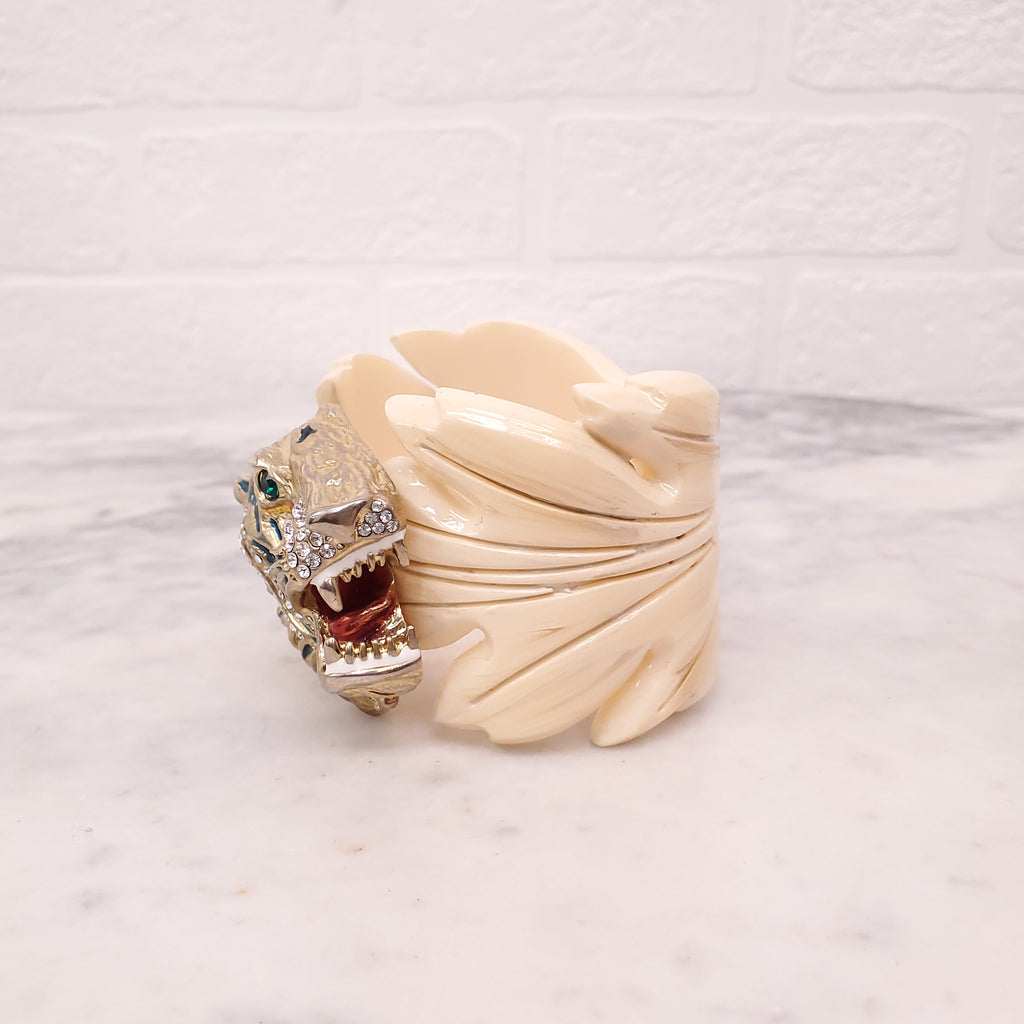 GUCCI RESIN TIGER CUFF