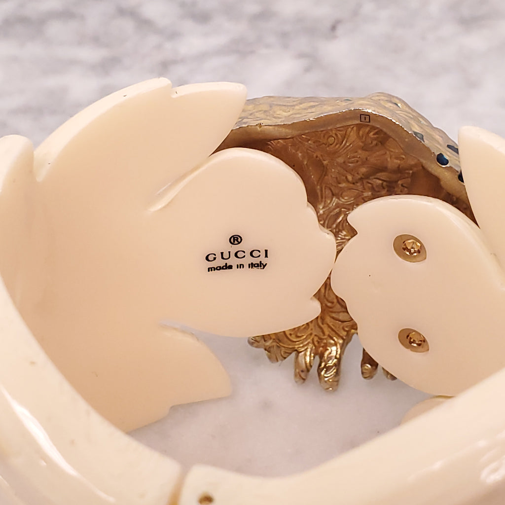 GUCCI RESIN TIGER CUFF