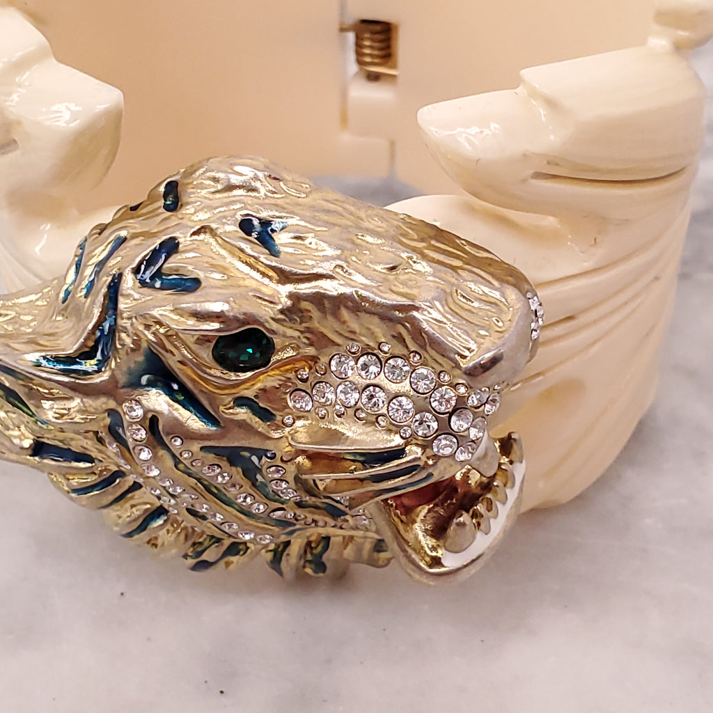 GUCCI RESIN TIGER CUFF