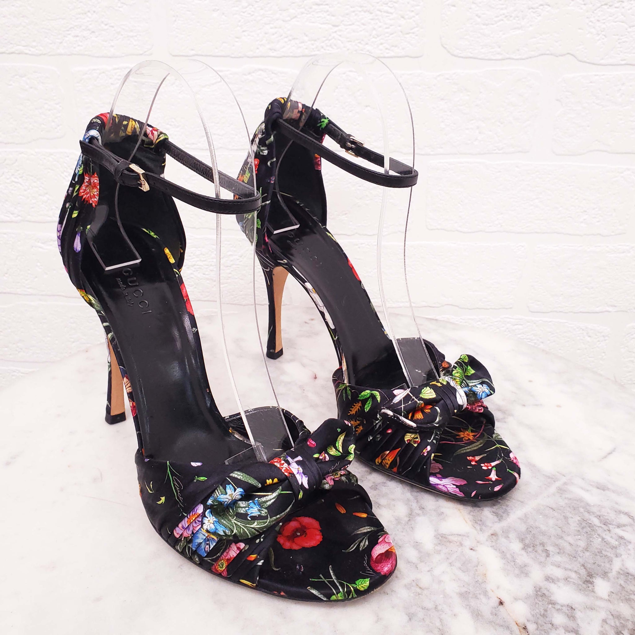 GUCCI ブラック ハイヒール リボン付き 楽天市場】グッチ GUCCI パンプス 靴 シューズ レザー ブラック