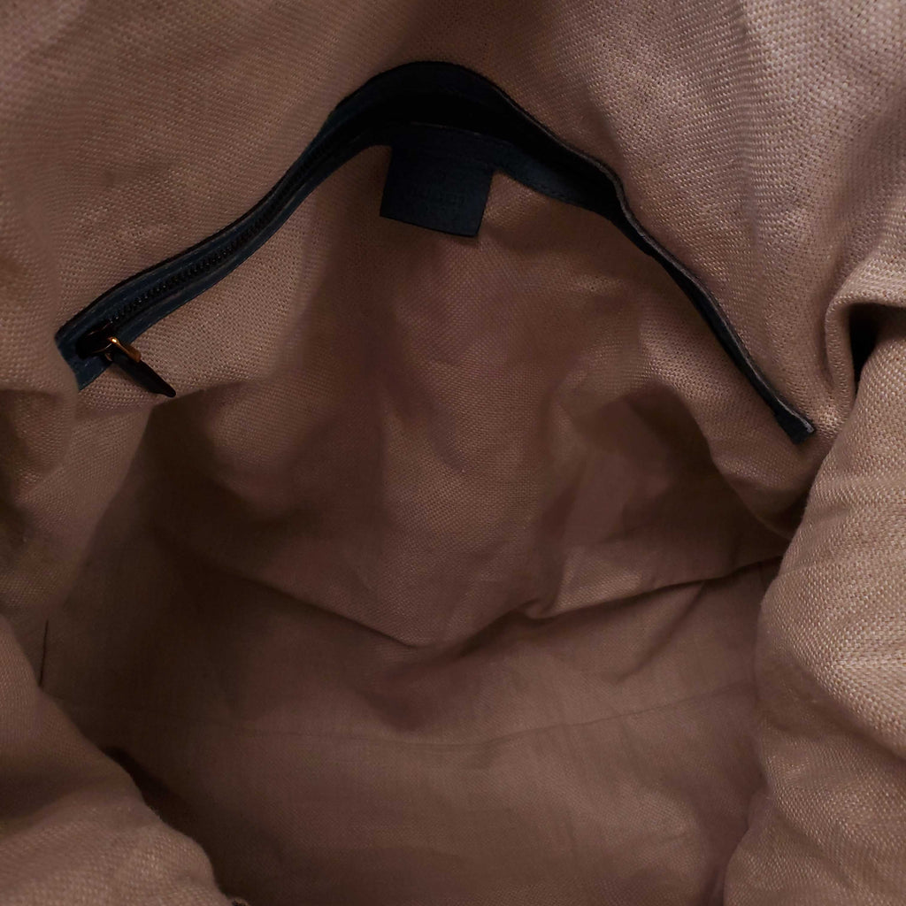 GUCCI TWICE SUEDE AND PYTHON LEATHER TOTE