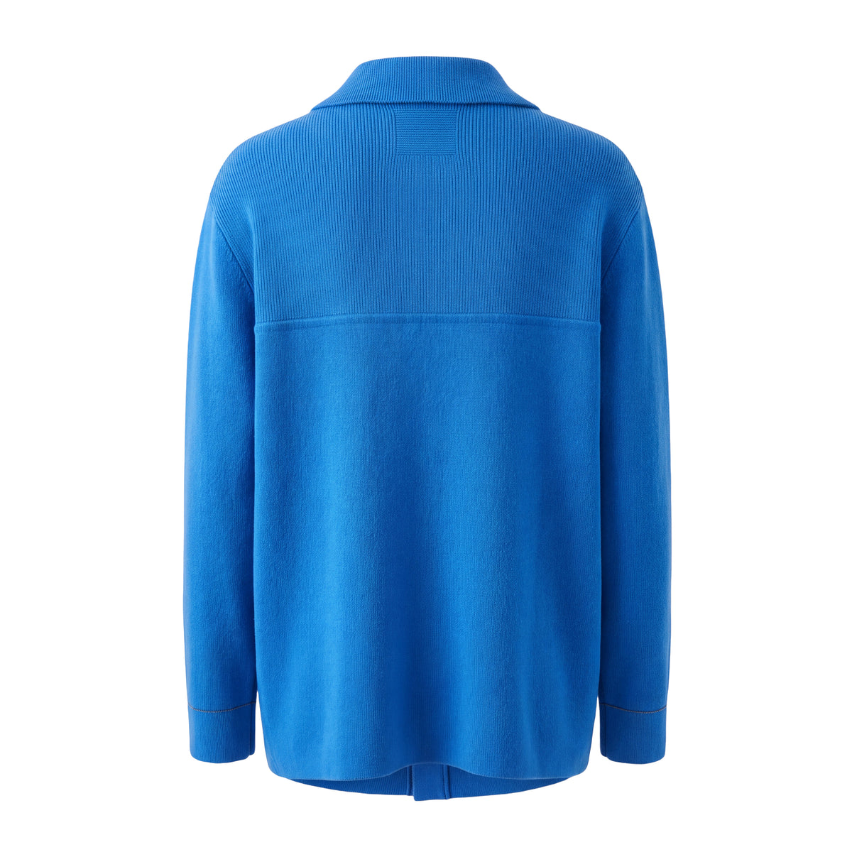 GUEST IN RESIDENCE BLUE OVERSIZED CASHMERE SWEATER JACKET - SIZE S