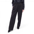 GUIZIO BLACK WIDE LEG TROUSERS - SIZE L
