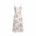 ZIMMERMANN FLORAL MAXI DRESS WITH LACE DETAIL - SIZE 2 (US 8)