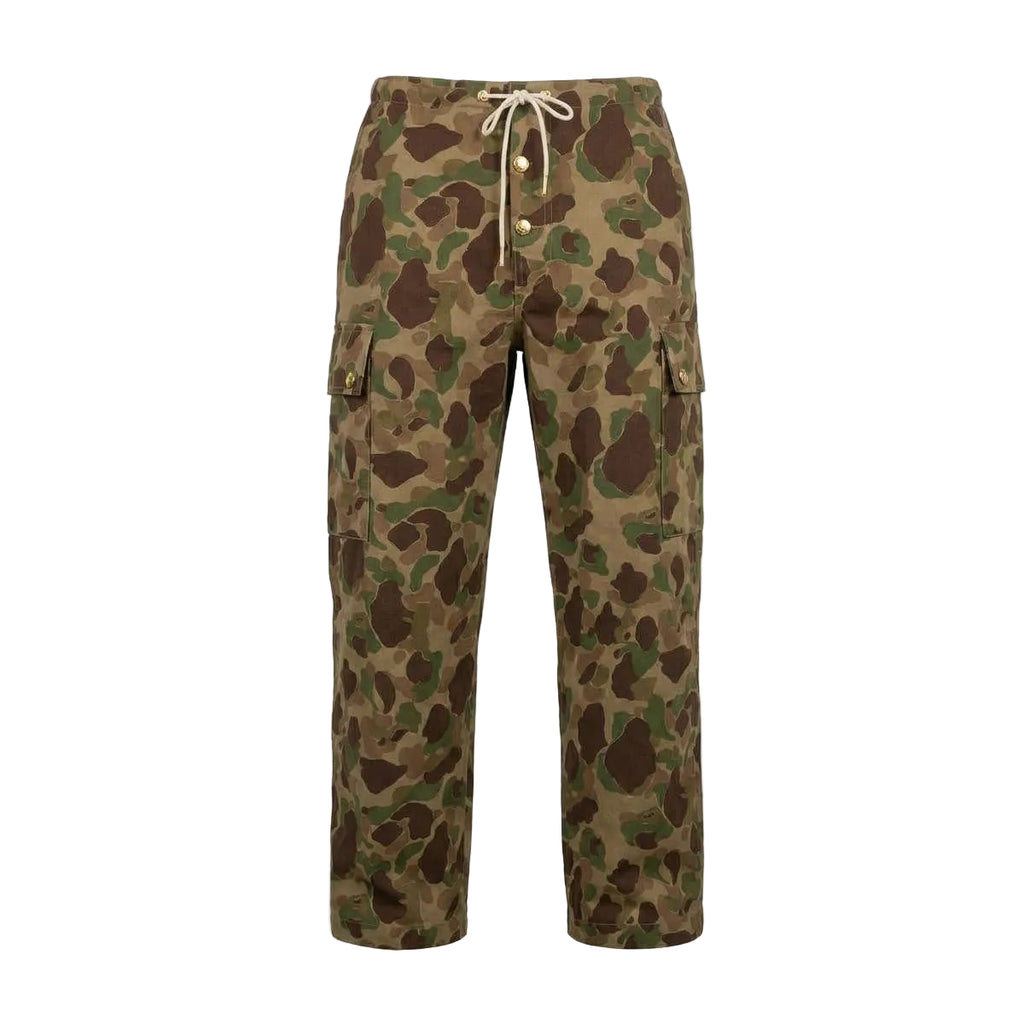 CELINE ARMY CARGO PANTS WITH GOLD BUTTONS - SIZE 38