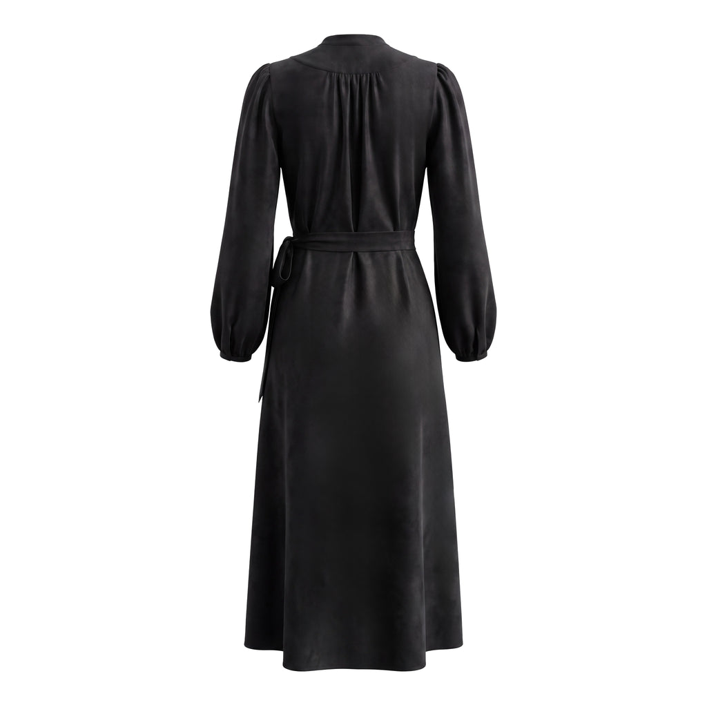 ZIMMERMANN BLACK SILK BILLOW DRESS - SIZE 0 (SIZE US 4)