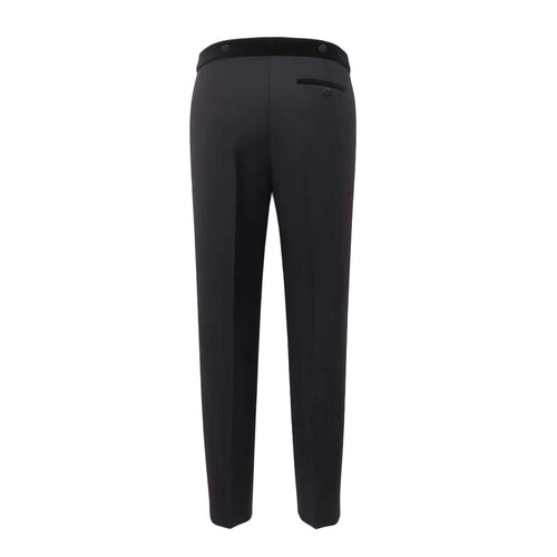 ALEXANDER MCQUEEN TUXEDO PANTS WITH VELVET DETAIL - SIZE 42