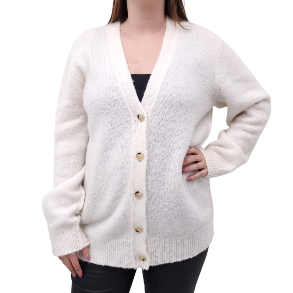 HELMUT LANG CREAM CARDIGAN - SIZE M