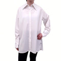 HELMUT LANG WHITE BLOUSE WITH CUTOUT DETAIL - SIZE S