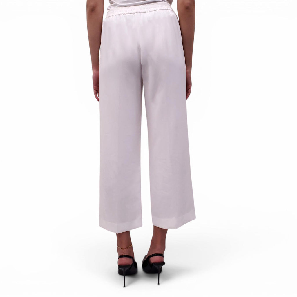 HELMUT LANG WHITE STRAIGHT-LEG TROUSERS - SIZE S