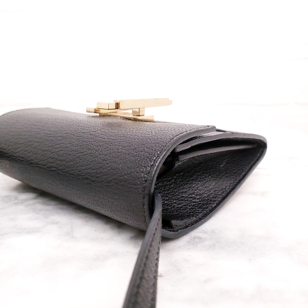 HERMÈS BLACK CINHETIC TO GO WALLET