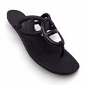 HERMÈS BLACK JELLY CHAIN FLIP FLOPS - SIZE 39