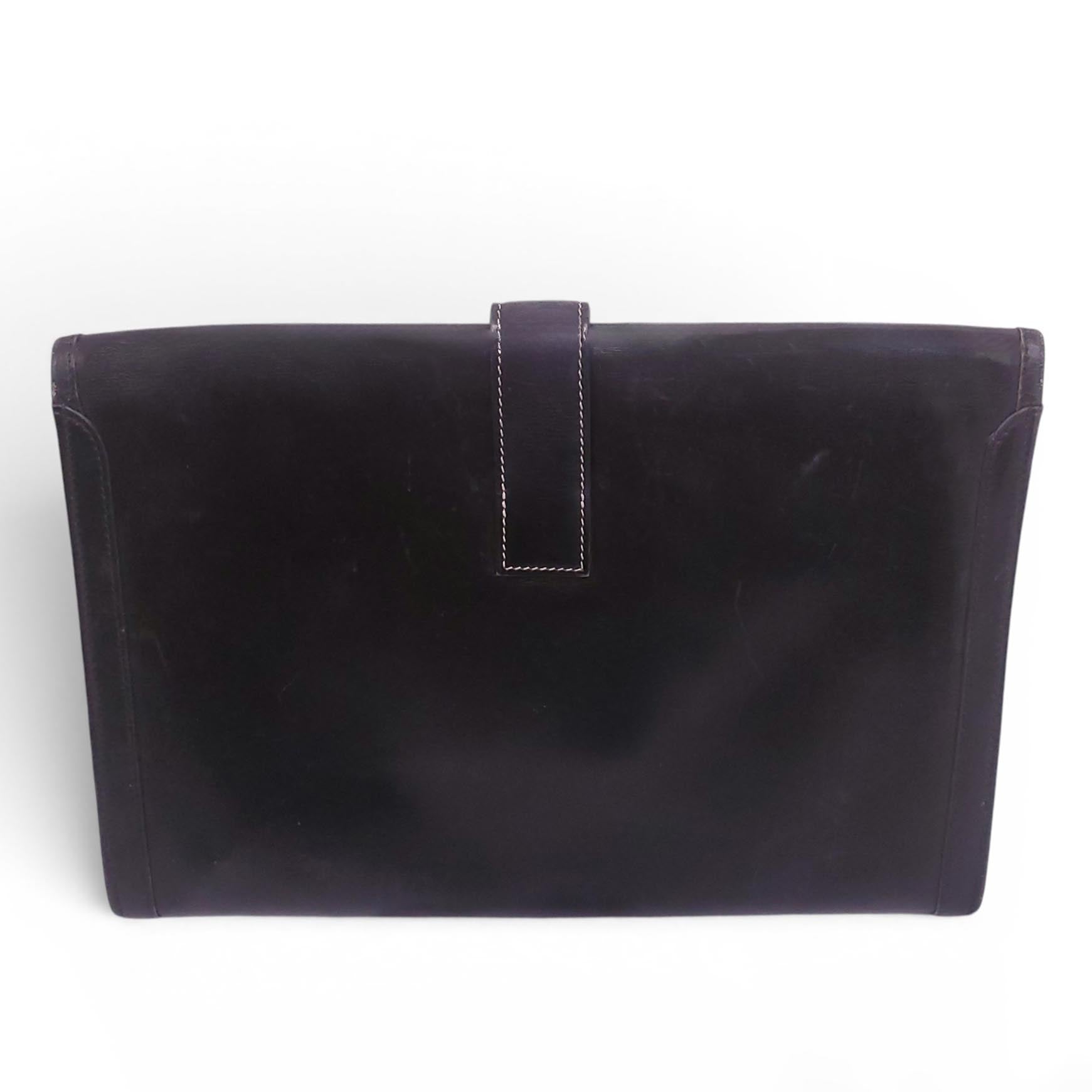 HERMÈS BLACK JIGE CLUTCH