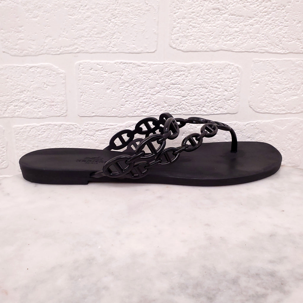 HERMES CHAIN JELLY SANDAL - SIZE 40
