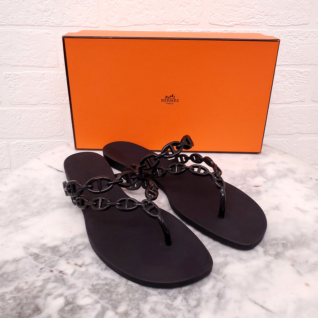 HERMES CHAIN JELLY SANDAL - SIZE 40